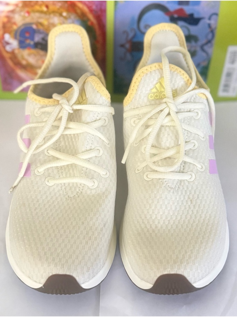 ADIDAS Women’s US 8 CLOUDFOAM Pure SPW in the White / Bliss Lilac - Picture 4 of 8